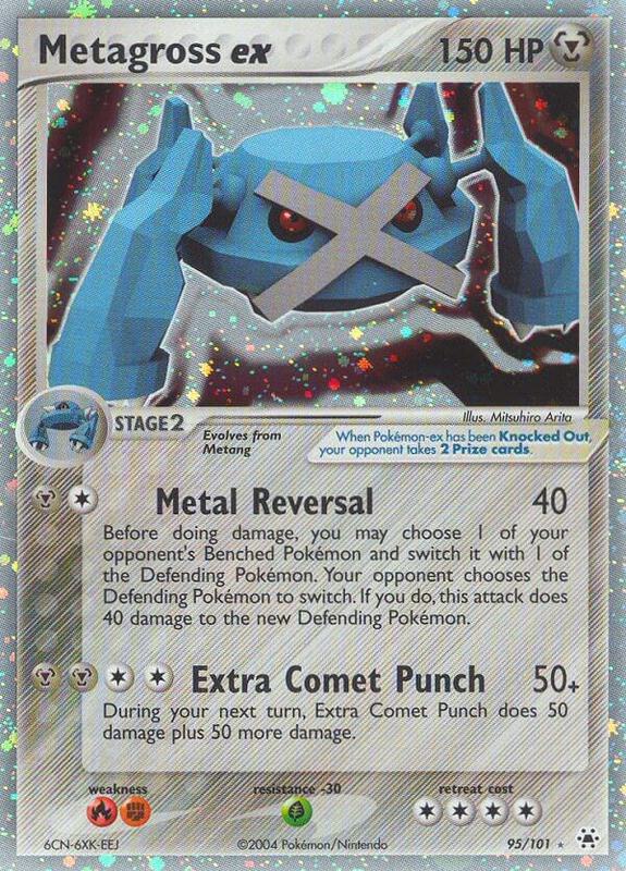 Metagross ex - EX Hidden Legends 95 (Foil) - Lightly Played