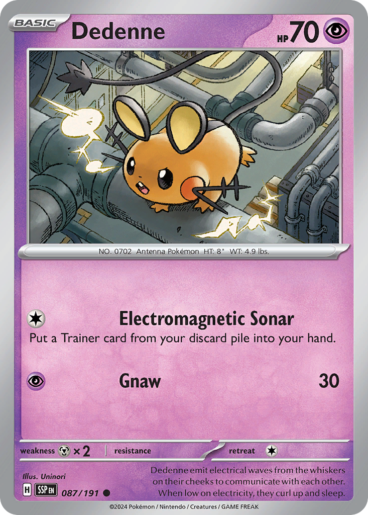 Dedenne - Surging Sparks 087/191 - Near Mint