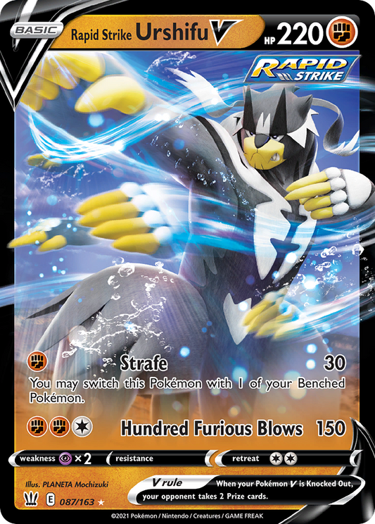 Rapid Strike Urshifu V - Battle Styles 087/163 (Foil) - Near Mint