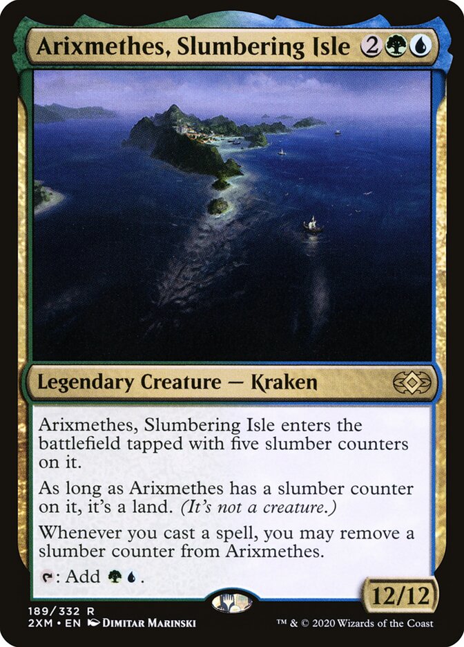 Arixmethes, Slumbering Isle - Double Masters 189 (Foil)