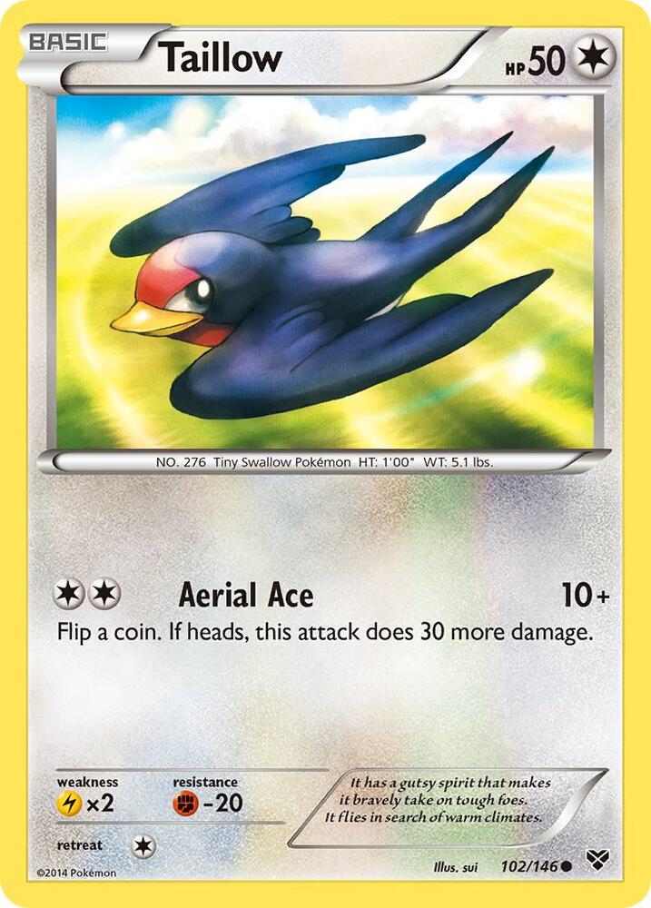 Taillow - XY Base Set 102  - Near Mint