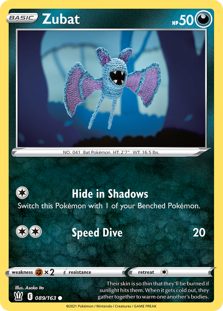 Zubat - Battle Styles 089/163 (Foil) - Near Mint