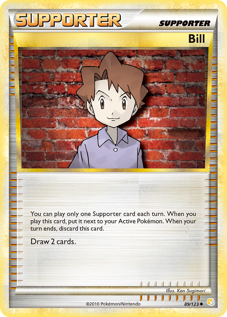 Bill - HeartGold SoulSilver 89 - Near Mint