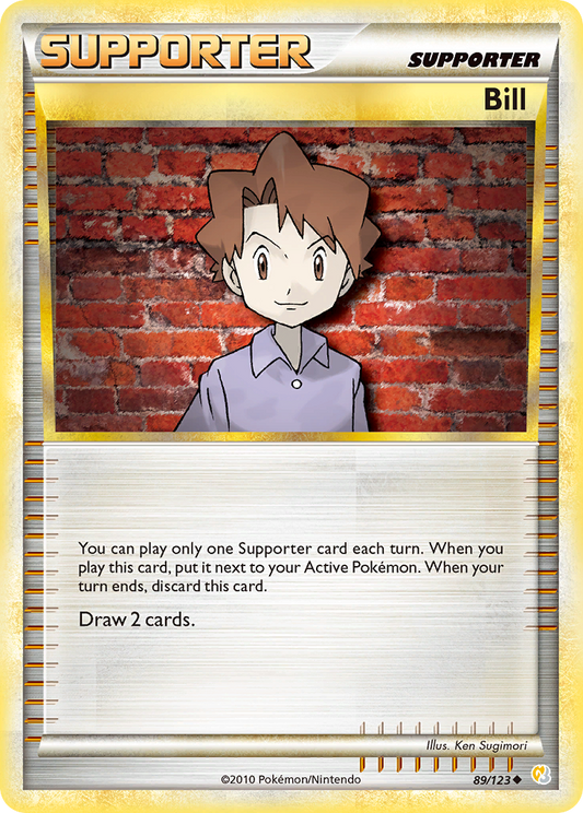 Bill - HeartGold SoulSilver 89 - Near Mint