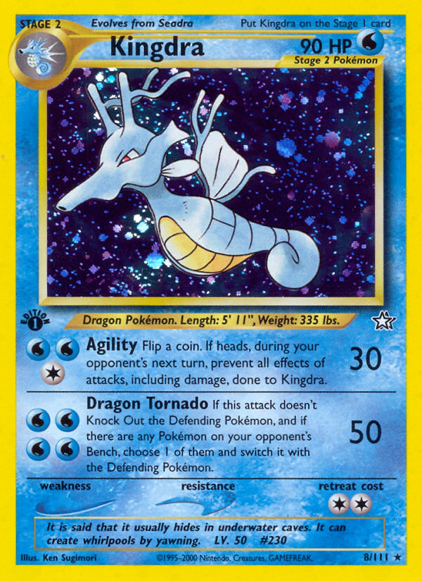 Kingdra - Neo Genesis 8 (Foil) (Unlimited) - Moderately Played
