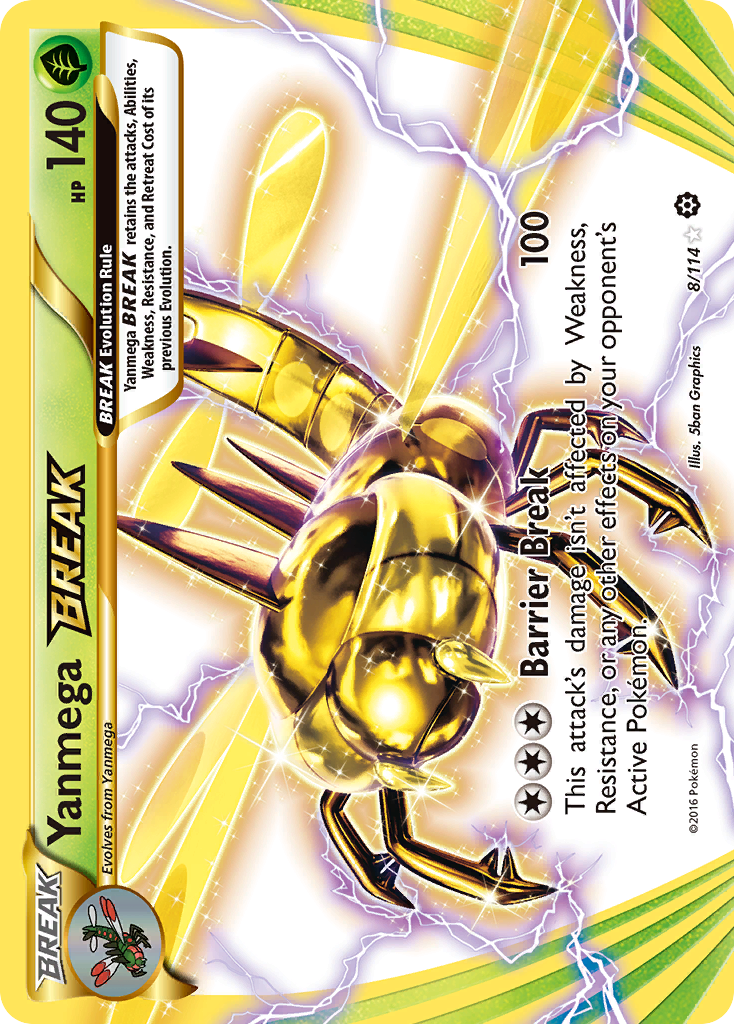 Yanmega BREAK - Steam Siege 8 (Foil) - Near Mint