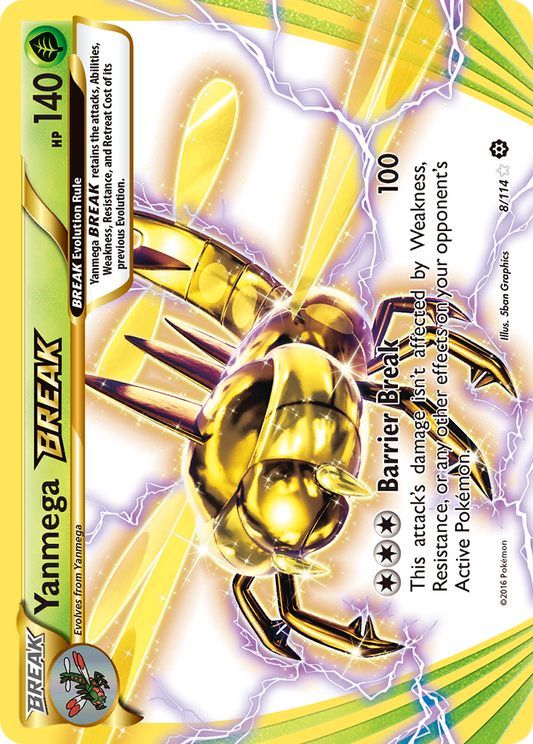 Yanmega BREAK - Steam Siege 8 (Foil) - Near Mint