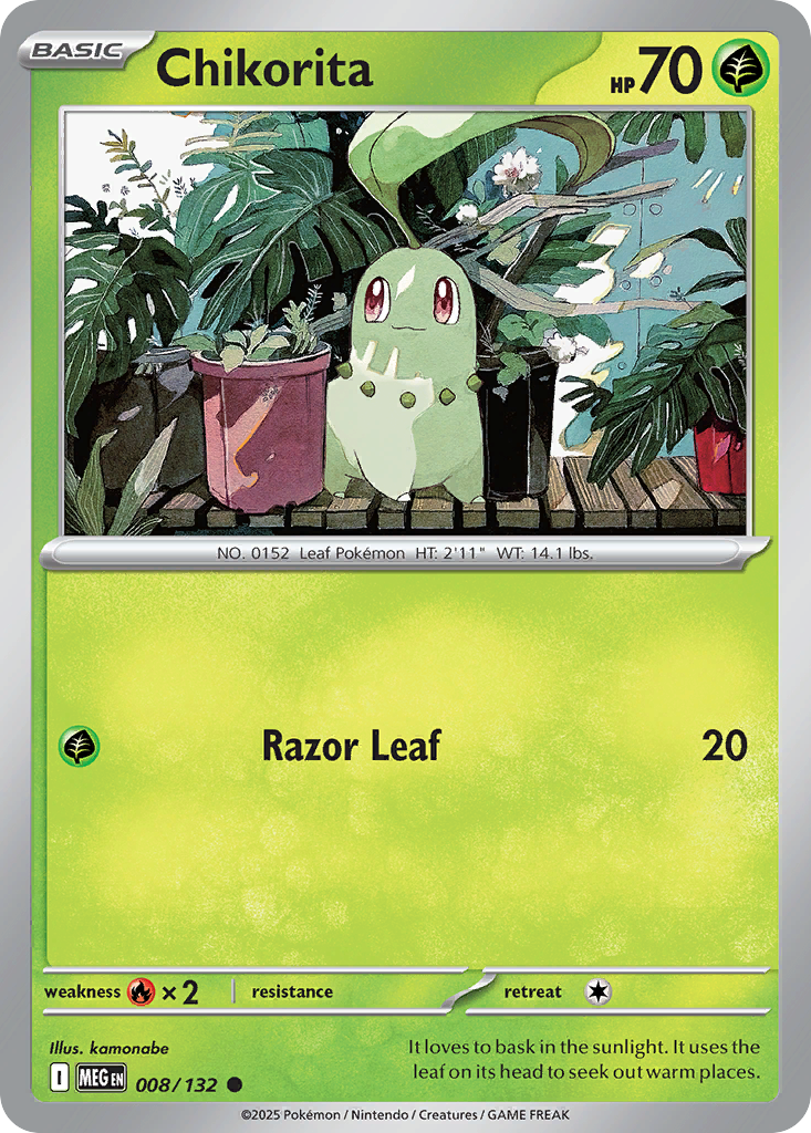 Chikorita - Mega Evolution 008/132 - Near Mint