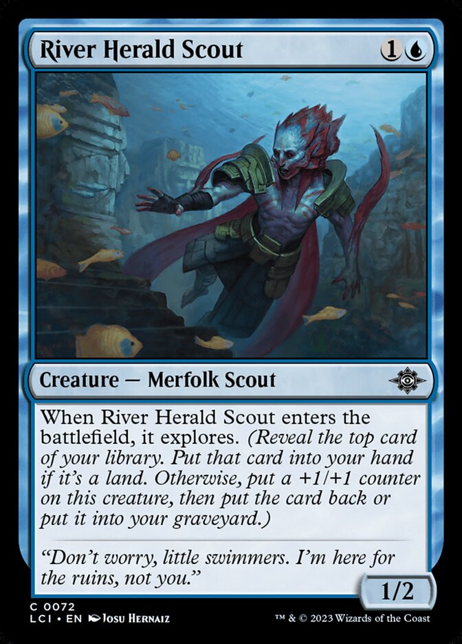 River Herald Scout - The Lost Caverns of Ixalan 72 (Foil)