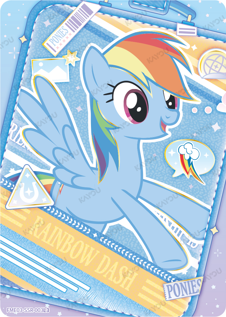 Rainbow Dash FME03-SSR-003L3 Fun Moments Series 3 trading card