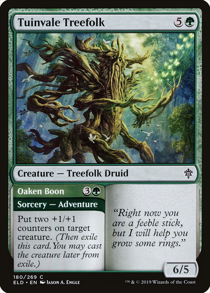 Tuinvale Treefolk // Oaken Boon - Throne of Eldraine 180 (Foil)