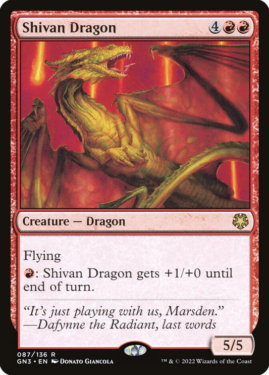 Shivan Dragon - Game Night: Free-for-All 87
