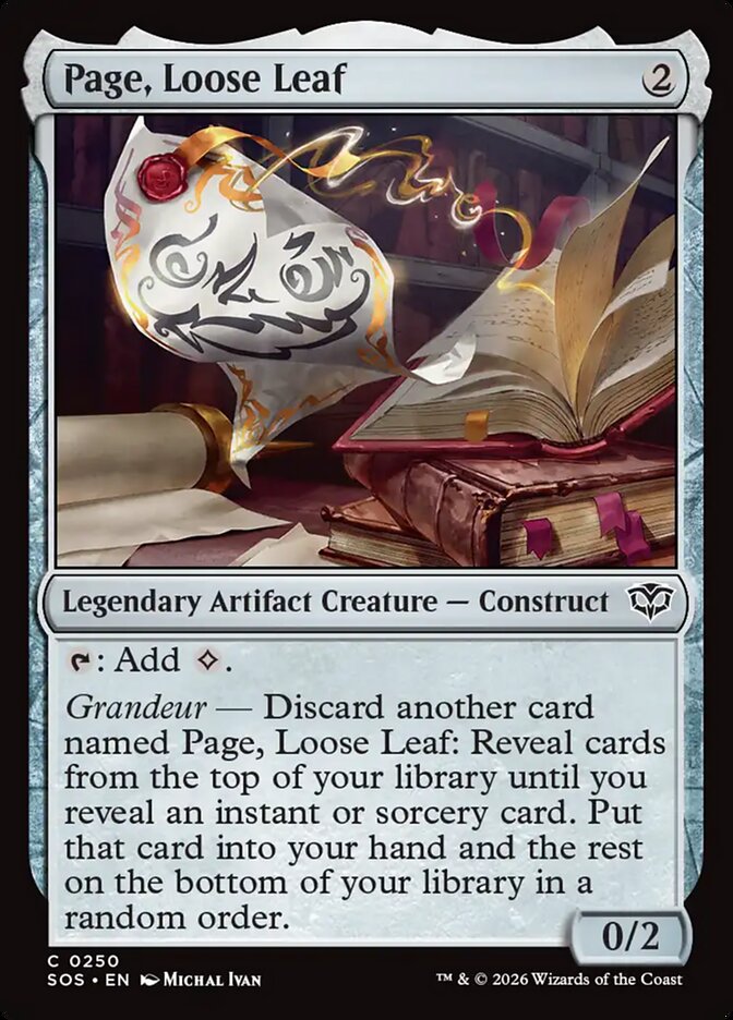 Page, Loose Leaf - Secrets of Strixhaven 250