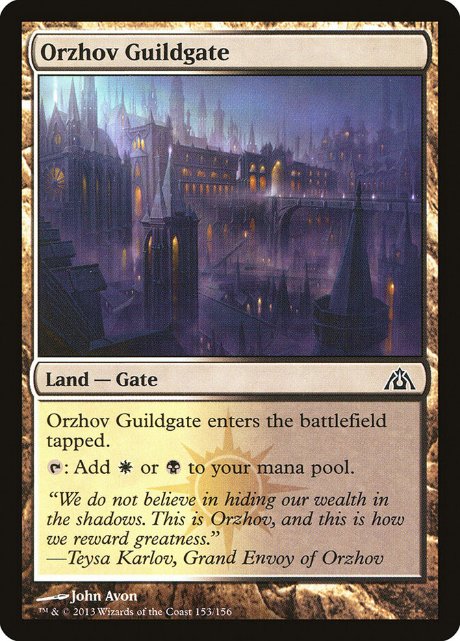 Orzhov Guildgate - Dragon's Maze 153