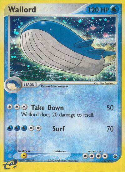 Wailord - EX Ruby & Sapphire 14 (Foil) - Lightly Played