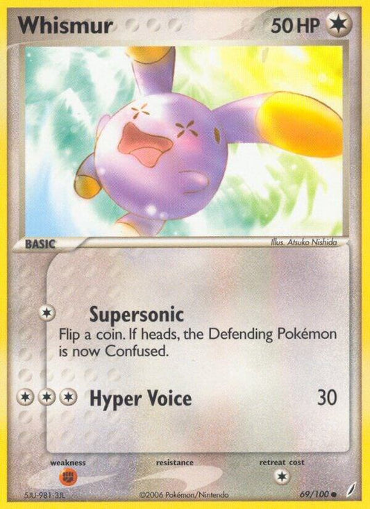 Whismur - EX Crystal Guardians 69 - Near Mint