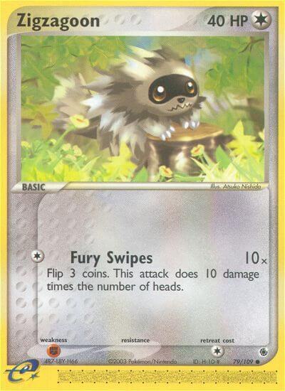 Zigzagoon - EX Ruby & Sapphire 79  - Near Mint