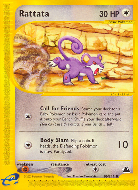 Rattata - Skyridge 90  (Foil) - Lightly Played - Ungraded