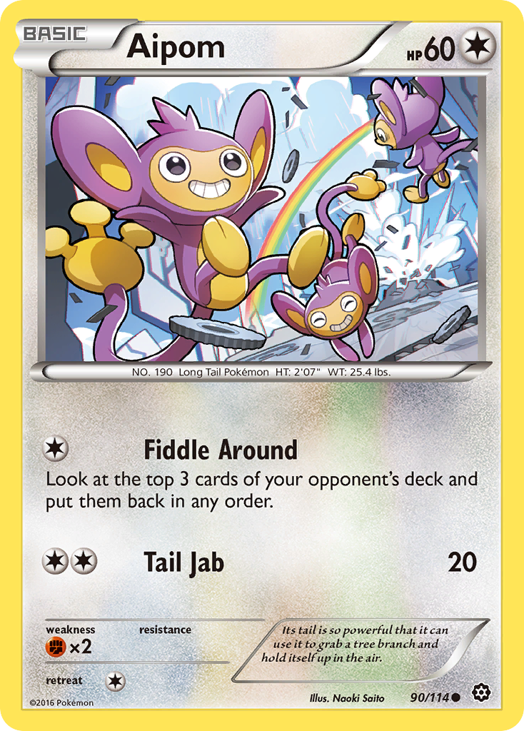 Aipom - Steam Siege 90 - Near Mint