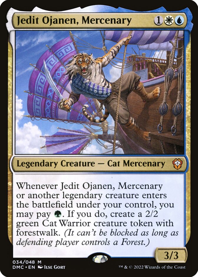 Jedit Ojanen, Mercenary - Dominaria United Commander 34 (Foil)