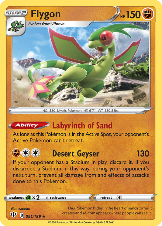 Flygon - Darkness Ablaze 091/189 - Near Mint