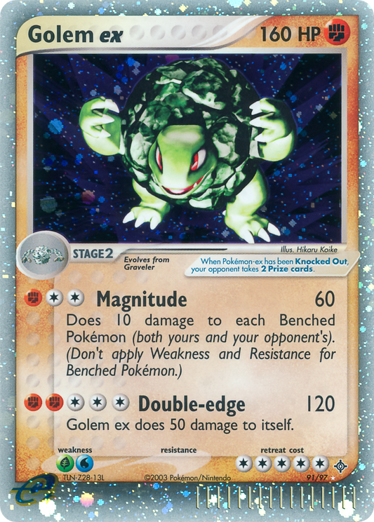 Golem ex - EX Dragon 91  (Foil) - Near Mint