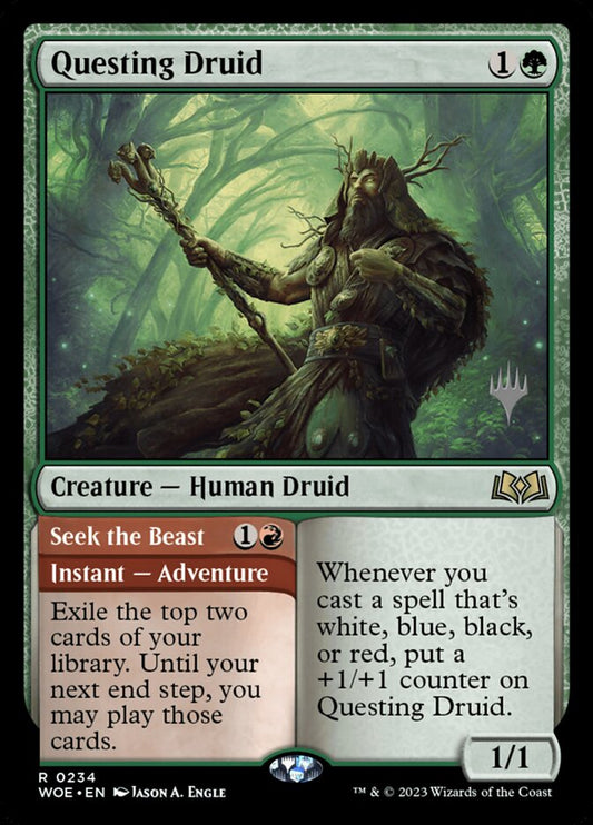 Questing Druid // Seek the Beast - Wilds of Eldraine Promos 234p