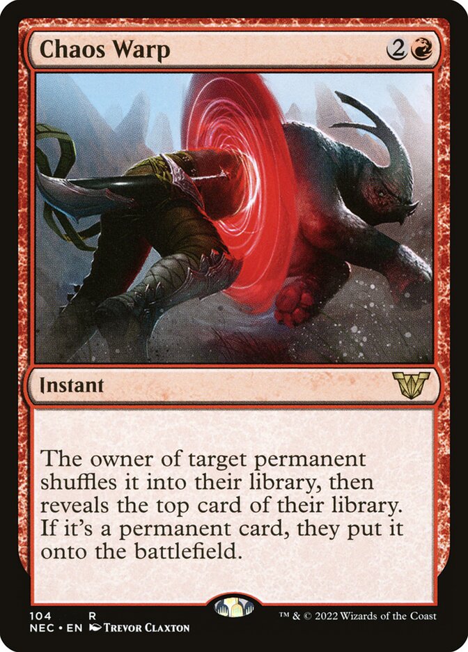 Chaos Warp - Neon Dynasty Commander 104