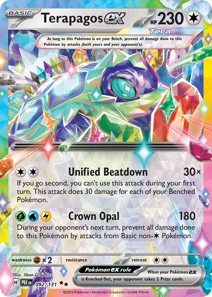 Terapagos ex - Prismatic Evolutions 092/131 (Foil) - Near Mint