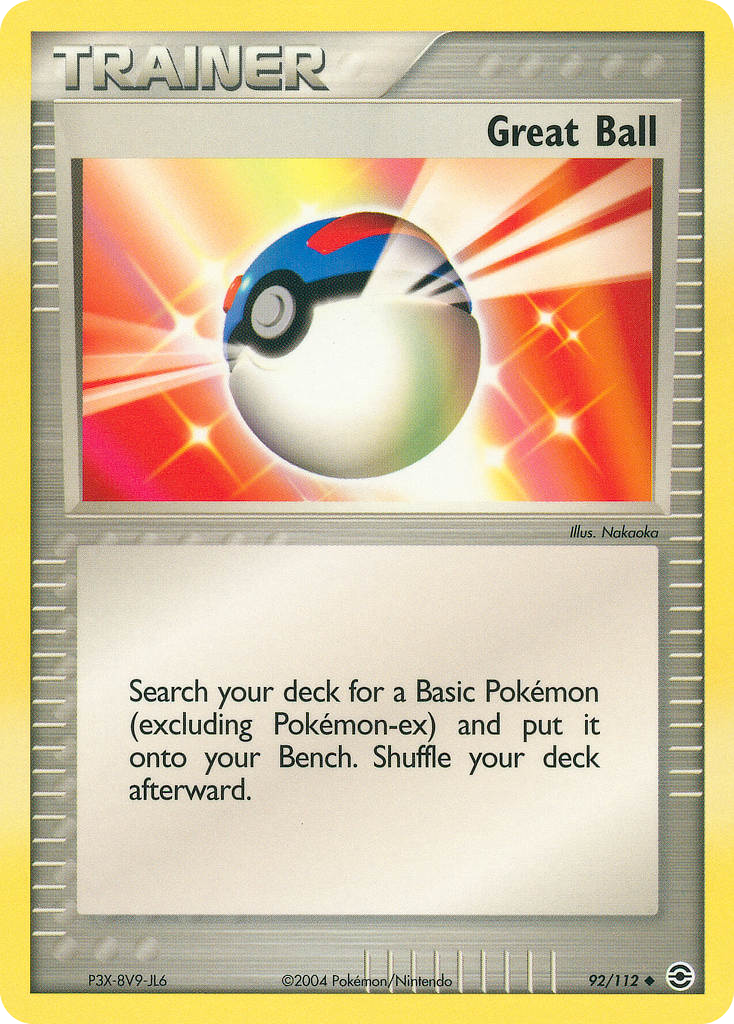 Great Ball - EX FireRed & LeafGreen 92 - Near Mint