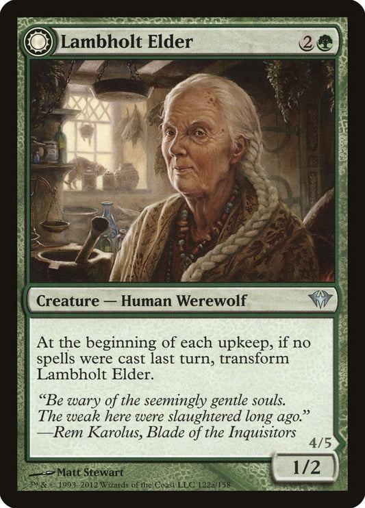 Lambholt Elder // Silverpelt Werewolf - DKA 122  (Foil)
