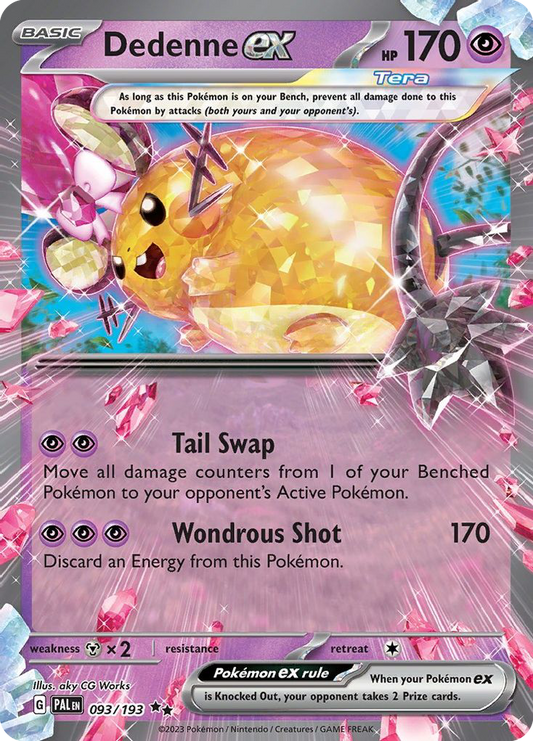 Dedenne ex - Paldea Evolved 093/193 (Foil) - Near Mint