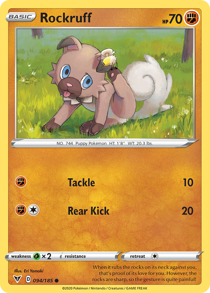 Rockruff - Vivid Voltage 094/185 - Near Mint
