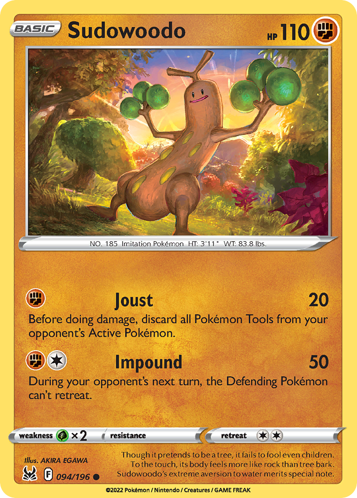 Sudowoodo - Lost Origin 094/196 - Near Mint
