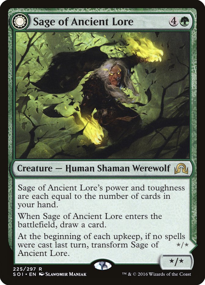 Sage of Ancient Lore // Werewolf of Ancient Hunger - SOI 225