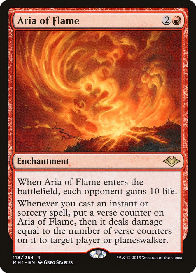 Aria of Flame - Modern Horizons 118 (Foil)