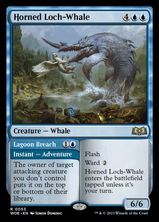 Horned Loch-Whale // Lagoon Breach - Wilds of Eldraine 53