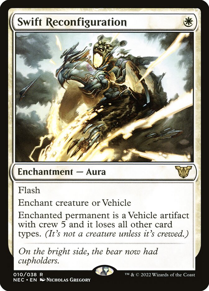 Swift Reconfiguration - Neon Dynasty Commander 10