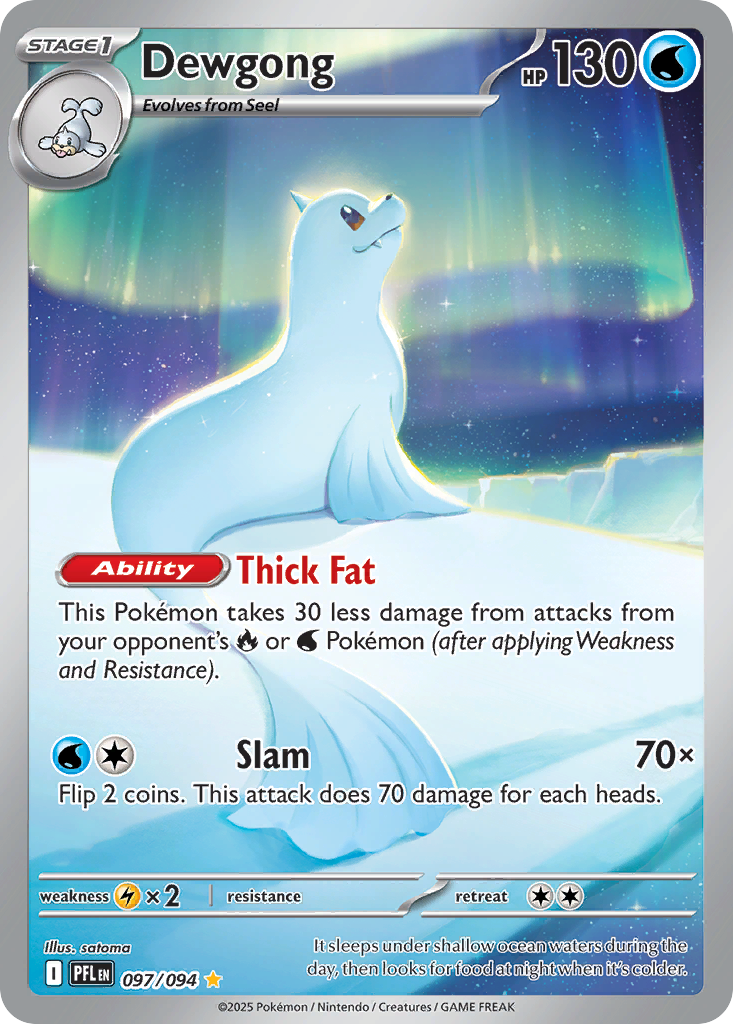 Dewgong - Phantasmal Flames 097/094 (Foil) - Near Mint