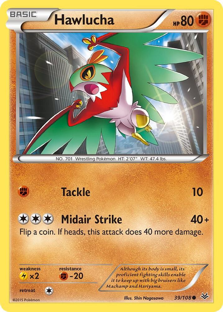 Hawlucha - XY - Roaring Skies 39/108 - Near Mint
