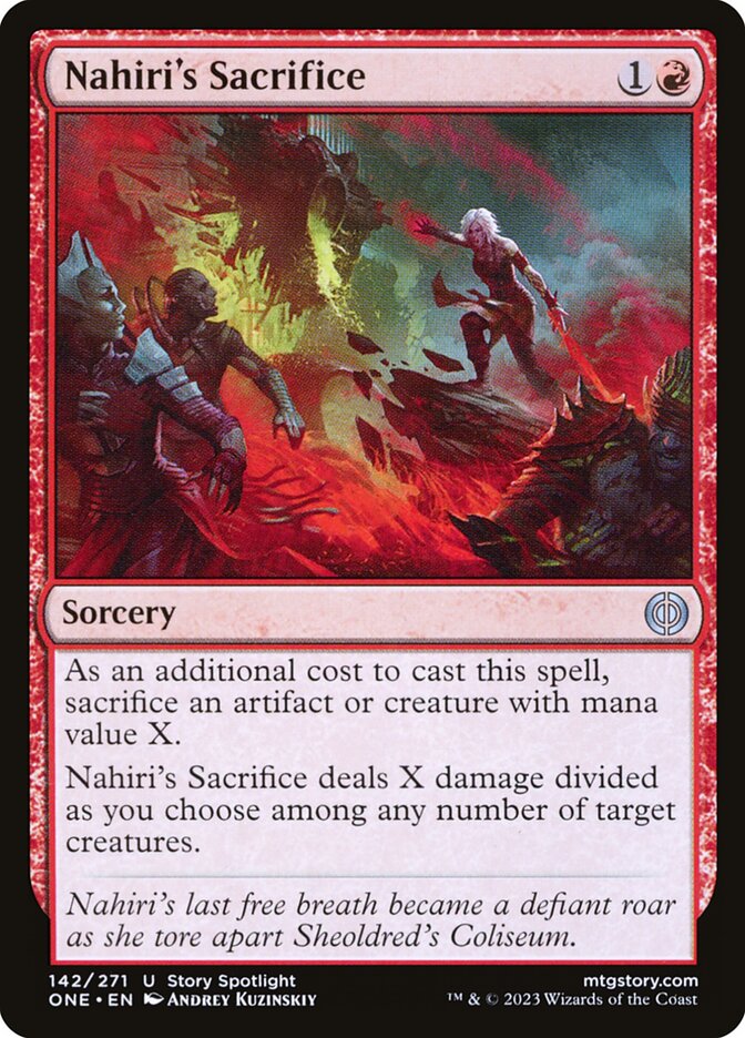 Nahiri's Sacrifice - Phyrexia: All Will Be One 142