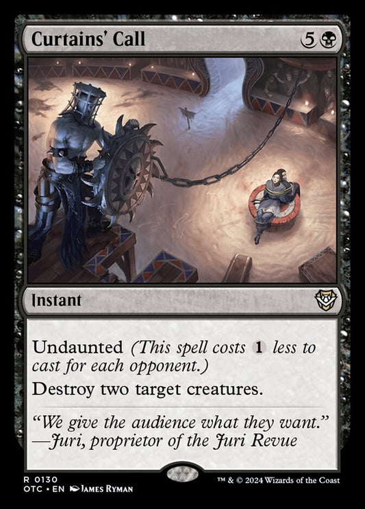 Curtains' Call - OTC 130