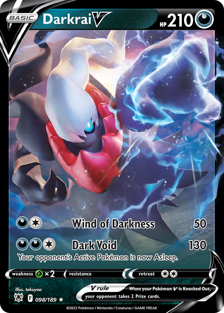Darkrai V - Astral Radiance 098/189  (Foil) - Near Mint - Ungraded