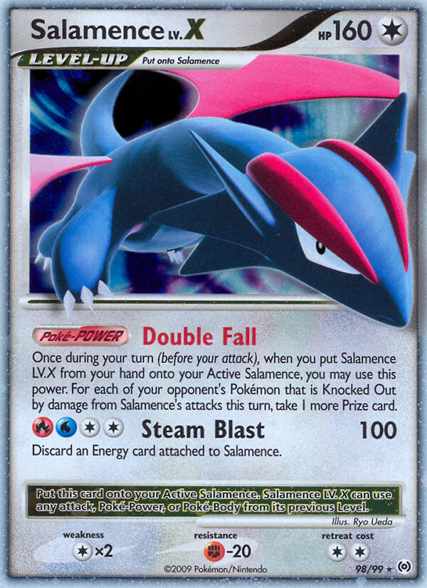 Salamence Lv.X - Platinum Arceus 98/99 (Foil) - Lightly Played