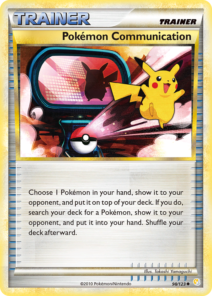 Pokemon Communication - HeartGold SoulSilver 98 - Lightly Played