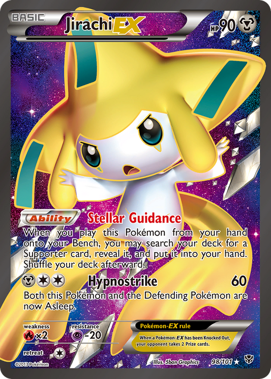 Jirachi EX (98 Full Art) - Plasma Blast 98  (Foil) - Near Mint - Ungraded