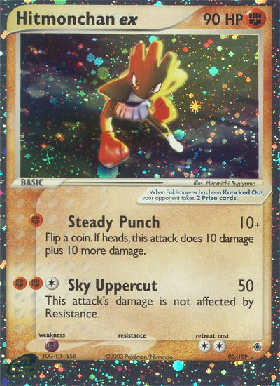 Hitmonchan ex - EX Ruby & Sapphire 98  (Foil) - Near Mint