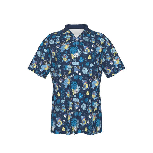 Blastoise Hawaiian Button Shirt