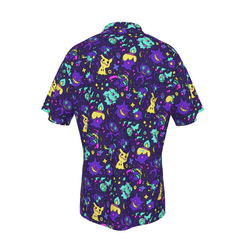 Ghost (Purple) Button Shirt
