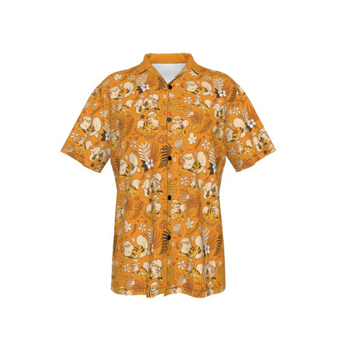 Arcanine Hawaiian Button Shirt